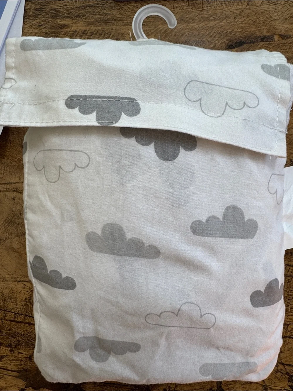3 pottery barn fitted crib sheets with Gray Clouds. And I love you printNavy Sta